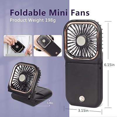 F30 Mini Folding Neck Fan & Power Bank