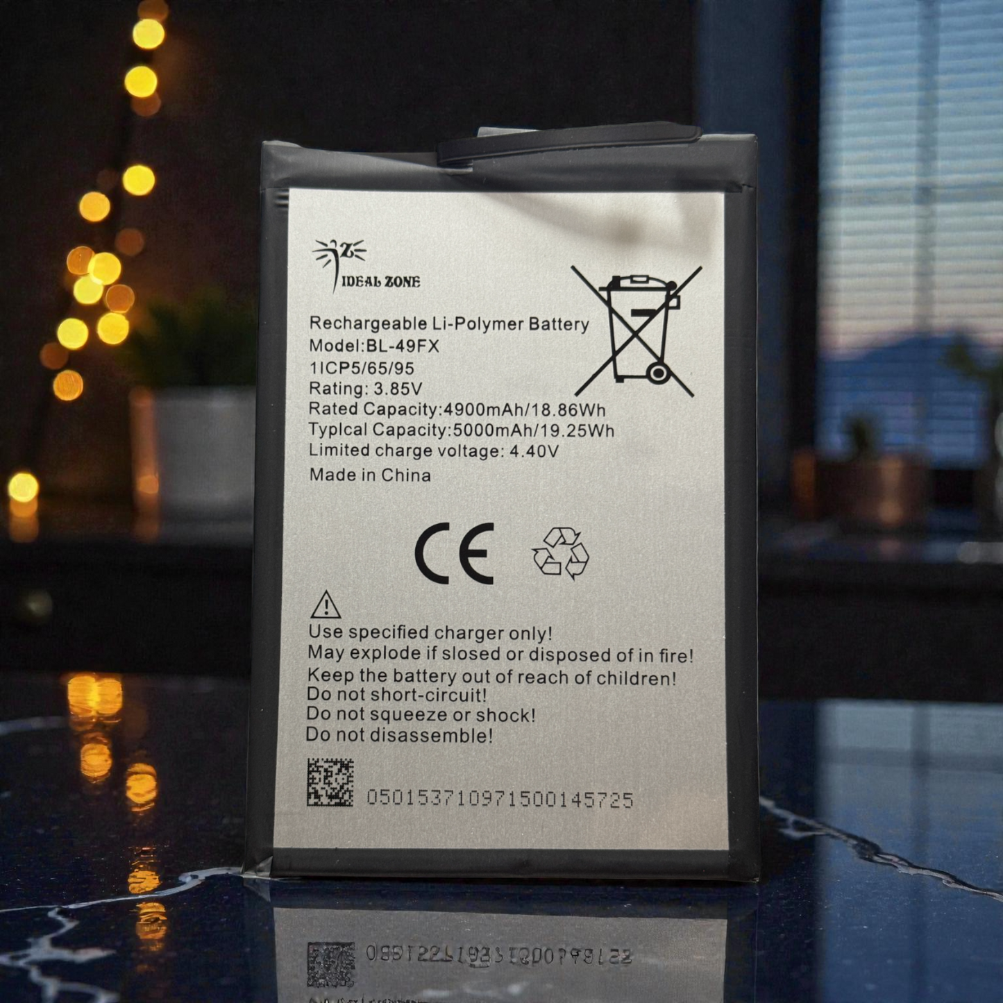 Ideal Zone High-Capacity Battery BL-49FX - 5000mAh