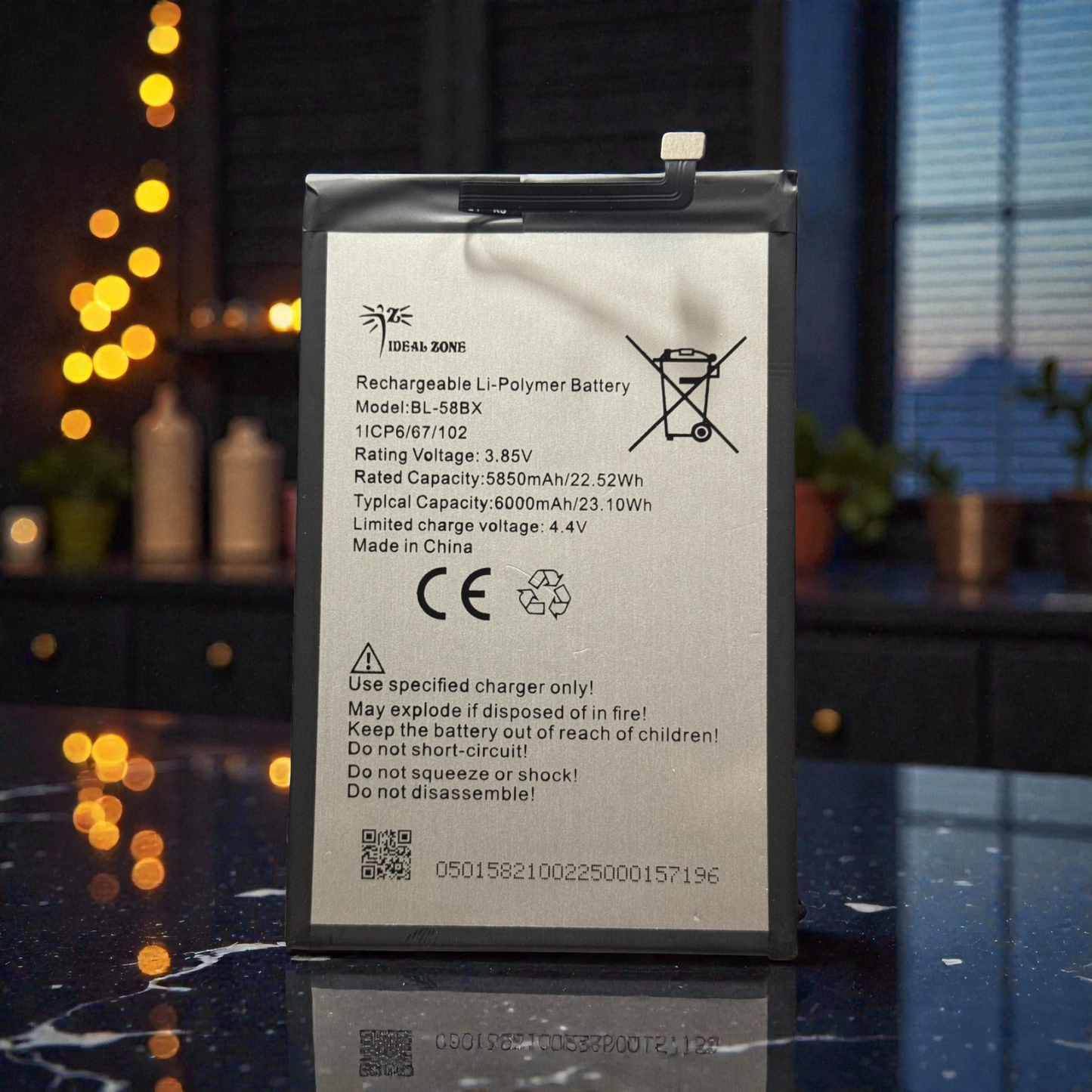 Ideal Zone High-Capacity Battery BL-58BX - 6000mAh