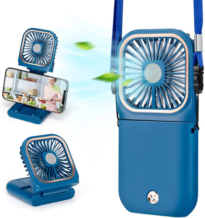 F30 Mini Folding Neck Fan & Power Bank