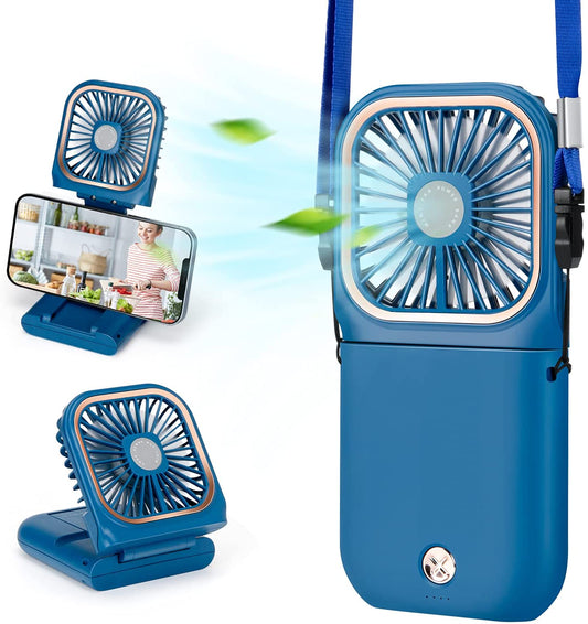 F30 Mini Folding Neck Fan & Power Bank