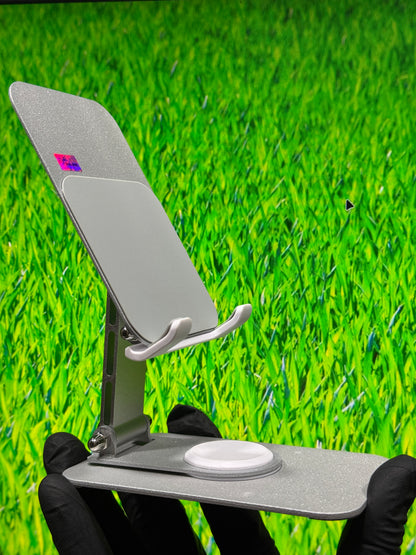 Q10 Metal Rotating Mobile Stand - 360° Swivel Foldable Desktop Holder
