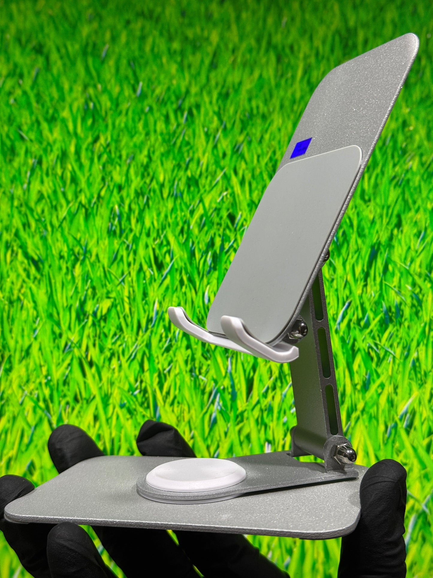 Q10 Metal Rotating Mobile Stand - 360° Swivel Foldable Desktop Holder