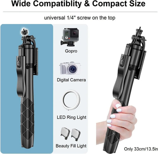 LISEN 3-in-1 Bluetooth Selfie Stick Tripod - Premium Mobile Accessories