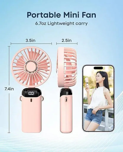 DS-007 LED Digital Display Portable Fan