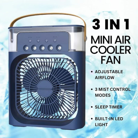 Portable Air Cooling Fan With Mist Spray